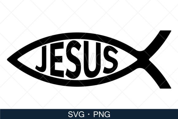 Christian Svg Jesus Fish Svg for Crafts