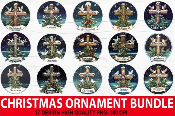 Christmas Ornament, Christian PNG Design