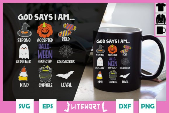 God Says I Am Halloween Jesus SVG for Crafts