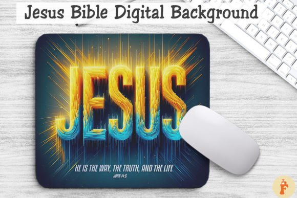 Jesus Bible Digital Background PNG