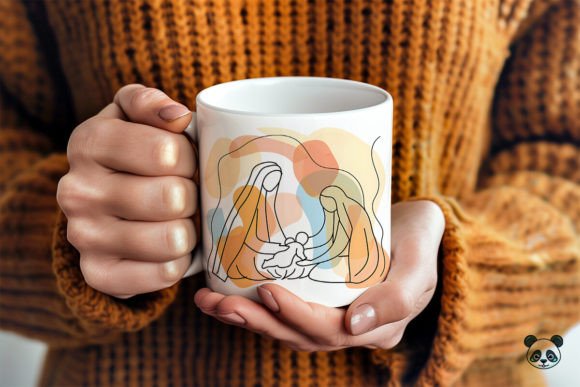 Nativity Scene Birth of Jesus Mug Wrap Crafts