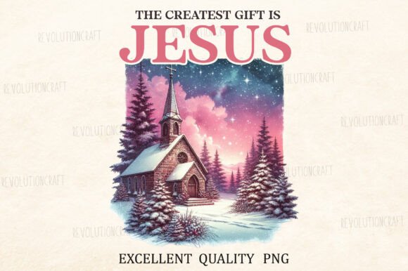 The Greatest Gift is Jesus PNG & Illustrations