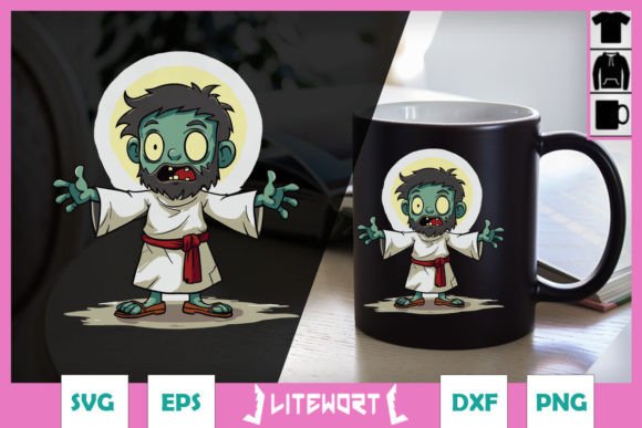 Zombie Jesus Halloween SVG for Crafts